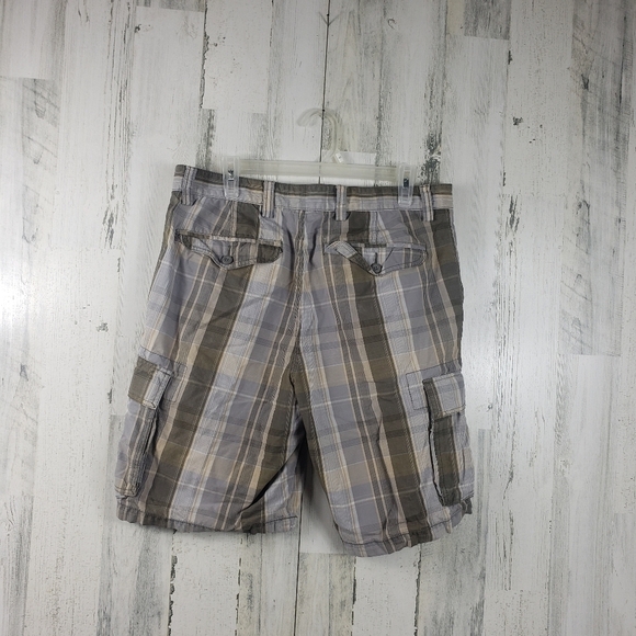 3/$15 mens dockers plaid cargo short size 34 - Picture 4 of 10